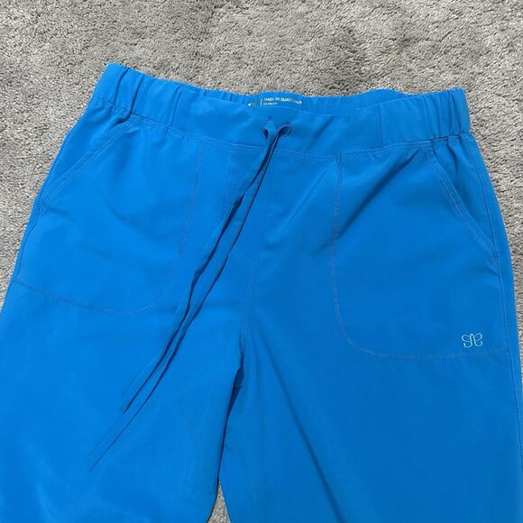 Albion Fit Jetsetters Jogger Pants Cobalt Blue XS Petite Casual Athleisure Cute - Picture 6 of 12